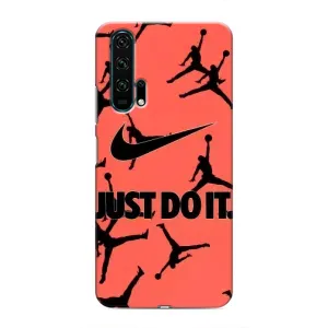 Силіконовый Чохол Nike Air Jordan на Хуавей Хонор 20 Про (Just Do It)