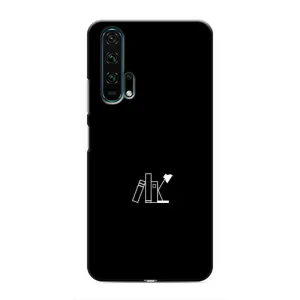 Чехол с картинками на черном фоне для Huawei Honor 20 Pro (Книжки)