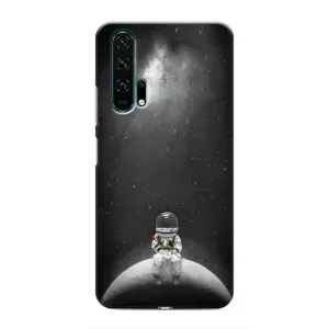 Силиконовый Чехол с принтом "Космонавты" на Huawei Honor 20 Pro (Космонавт романтик)