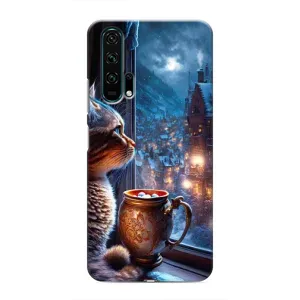Чохли на Новий Рік Huawei Honor 20 Pro (Кіт новорічний)