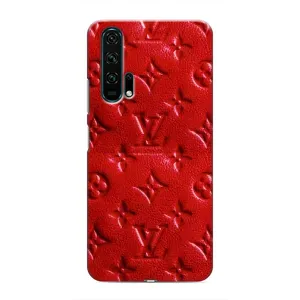 Текстурний Чохол Louis Vuitton для Хуавей Хонор 20 Про (Червоний ЛВ)