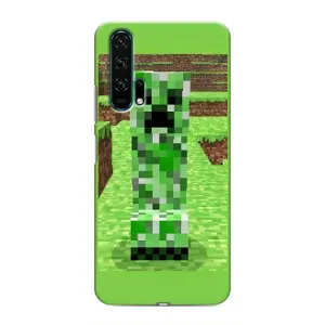 Чехлы для Huawei Honor 20 Pro (Персонажи Майн Крафт) (Крипер 2)