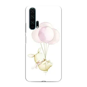 Силіконовий бампер з картинкою звірів для Huawei Honor 20 Pro (Кролик та кульки)