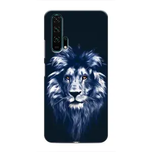 Чохол з картинкою на Huawei Honor 20 Pro (Лев – синій)