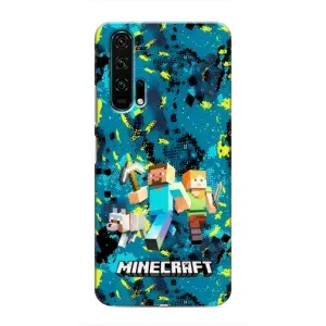 Чехлы для Huawei Honor 20 Pro (Персонажи Майн Крафт) (Майнкрафт)