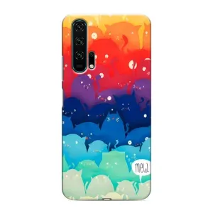 Силіконовий чохол з котиком для Huawei Honor 20 Pro (Mew)