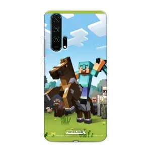 Чехлы для Huawei Honor 20 Pro (Персонажи Майн Крафт) (На коне)