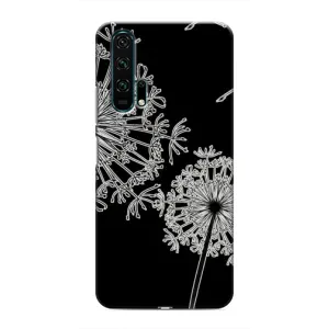 Силиконовый Чехол с одуванчиками на Huawei Honor 20 Pro (Одуванчики)