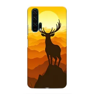 Чохли з зображенням різних тварин на Huawei Honor 20 Pro (Силует Оленя)