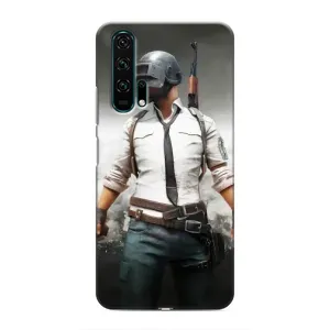 Силиконовый чехол с картинкой "Герой Pubg" на Huawei Honor 20 Pro (Пабг)