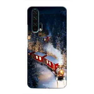 Силіконовий бампер на різдво для Huawei Honor 20 Pro (Потяг)