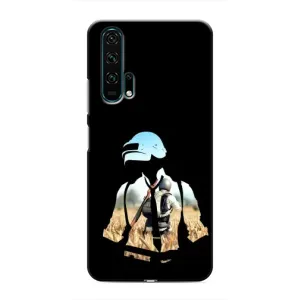 Силиконовый чехол с картинкой "Герой Pubg" на Huawei Honor 20 Pro (Пубг мен)