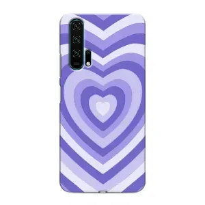 Чохли з тематикою "Маленькі Сердчеки" на Huawei Honor 20 Pro (Серце фіолет)