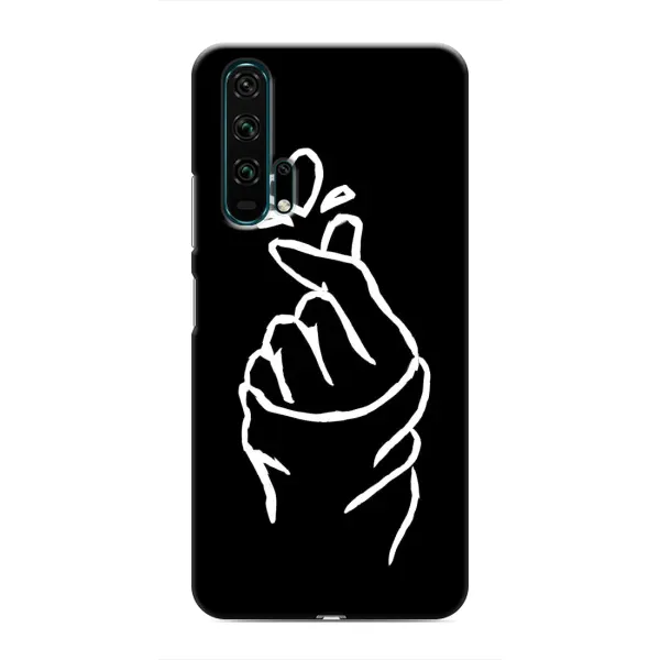 Чехол с рисунком «Сердце на черном» для Huawei Honor 20 Pro Чехол с рисунком «Сердце на черном» для Huawei Honor 20 Pro