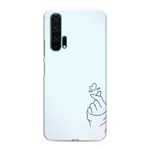 Чохол (Знак сердечка) для Huawei Honor 20 Pro (Сердечко на блакитному)