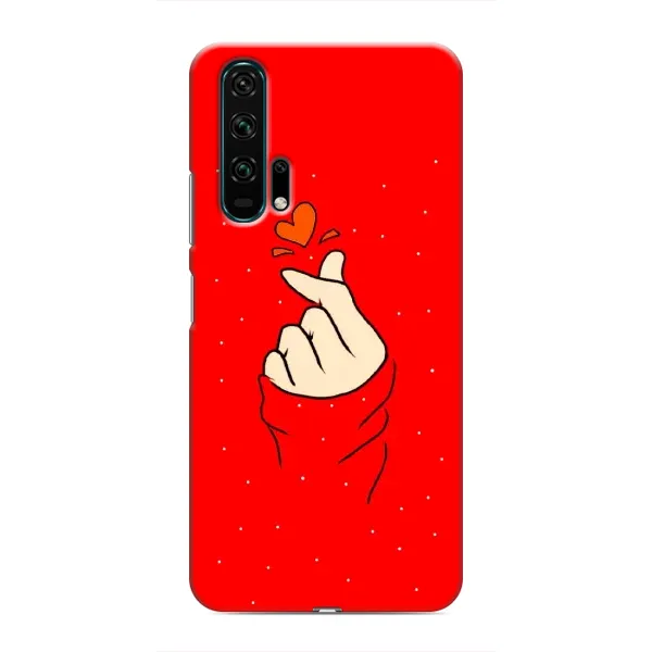 Чехол с рисунком «Сердце на красном» для Huawei Honor 20 Pro Чехол с рисунком «Сердце на красном» для Huawei Honor 20 Pro