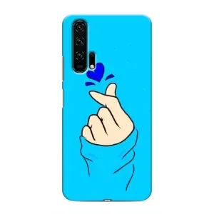 Чохол (Знак сердечка) для Huawei Honor 20 Pro (Сердечко на синоьому)