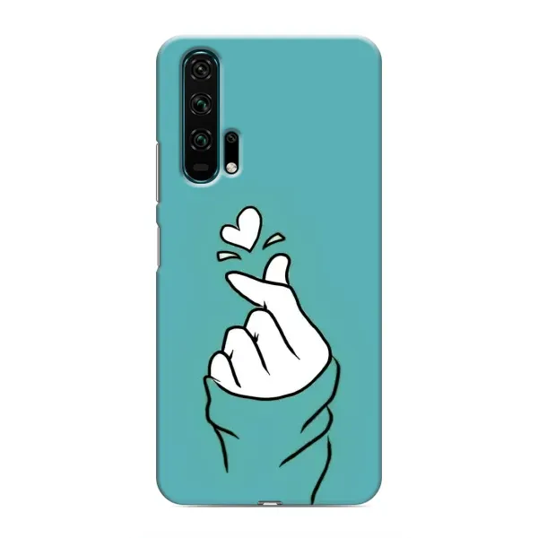 Чехол с рисунком «Сердечко на бирюзовом» для Huawei Honor 20 Pro Чехол с рисунком «Сердечко на бирюзовом» для Huawei Honor 20 Pro