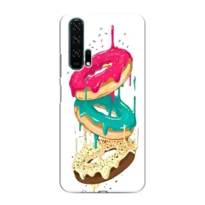 Чехол с изображением вкусной еды для Huawei Honor 20 Pro (Сочные пончики)