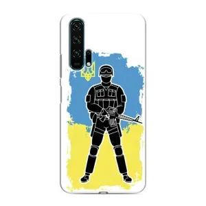 Патриотические Чехлы для Хуавей Хонор 20 Про (Солдат Украины)