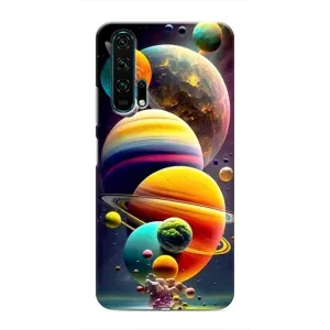 Чохол (ТПУ) з планетами на Huawei Honor 20 Pro (Сонячна система)