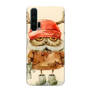 Чохли з принтом СОВИ для Huawei Honor 20 Pro (Сова у шапці)
