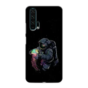 Силіконовый Чохол з принтом "Космонавти" на Huawei Honor 20 Pro (В руках земля)