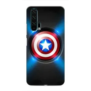 Чехол с Щитом Капитана Америки на Huawei Honor 20 Pro (Яркий Щит Капитана)