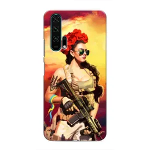 ЗСУ Чехлы (TPU) для Huawei Honor 20 Pro (Женщина солдат)