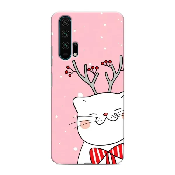 Чехол с рисунком «Зимний кот» для Huawei Honor 20 Pro Чехол с рисунком «Зимний кот» для Huawei Honor 20 Pro