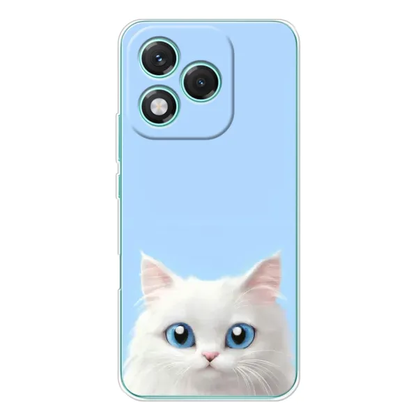 Чехол с рисунком «Белый кот» для Huawei Honor 400 Lite Чехол с рисунком «Белый кот» для Huawei Honor 400 Lite