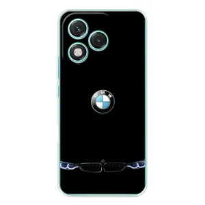 Силіконовий бампер з картинкою машини на Huawei Honor 400 Lite (Чорний BMW)