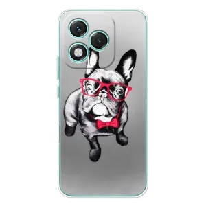 Чохол (ТПУ) Милі песики для Huawei Honor 400 Lite (Бульдог в окулярах)