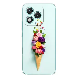 Чехлы с тематикой "ЦВЕТЫ" на Huawei Honor 400 Lite (Цветок-мороженное)