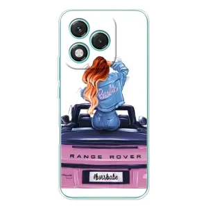 Силіконовый Чохол на Huawei Honor 400 Lite з картинкой Модных девушек (Дівчина на машині)