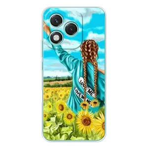 Чохол Стильні дівчата на Huawei Honor 400 Lite (Дівчина на полі)