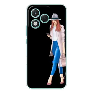 Чохол з картинкою Модні Дівчата Huawei Honor 400 Lite (Дівчина з телефоном)