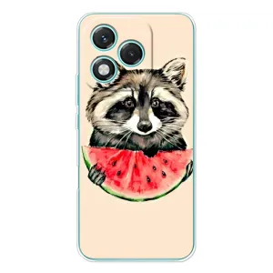 Силіконовий Чохол з Энотами на Huawei Honor 400 Lite (Єнот)