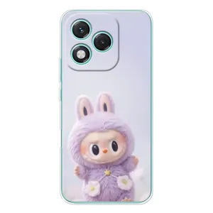 Чохол з принтом Лабубу для Huawei Honor 400 Lite (Фіолетовий Лабубу)