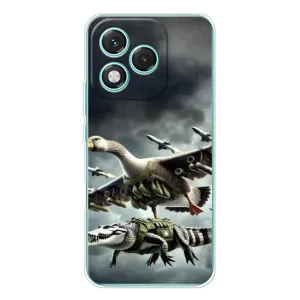 Чехол с мемами тралалело тралала для Huawei Honor 400 Lite (Гусини и крокодило)