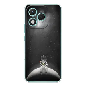 Силіконовый Чохол з принтом "Космонавти" на Huawei Honor 400 Lite (Космонавт романтик)