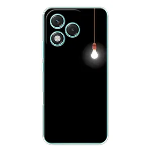 Чохол з картинками на чорному фоні для Huawei Honor 400 Lite (Лампочка)