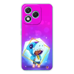 Чехол Бравл Старс для Huawei Honor 400 Lite (Леон в костюме Акулы)