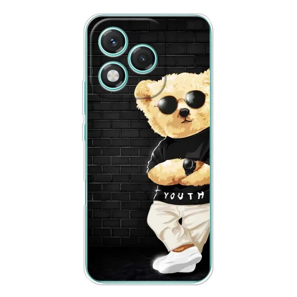 Чехол с рисунком «Мишка в очках» для Huawei Honor 400 Lite