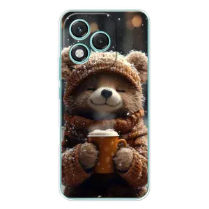 Друкований чохол 'Звірята з кавою' для Huawei Honor 400 Lite (Ведмедик з кавою)