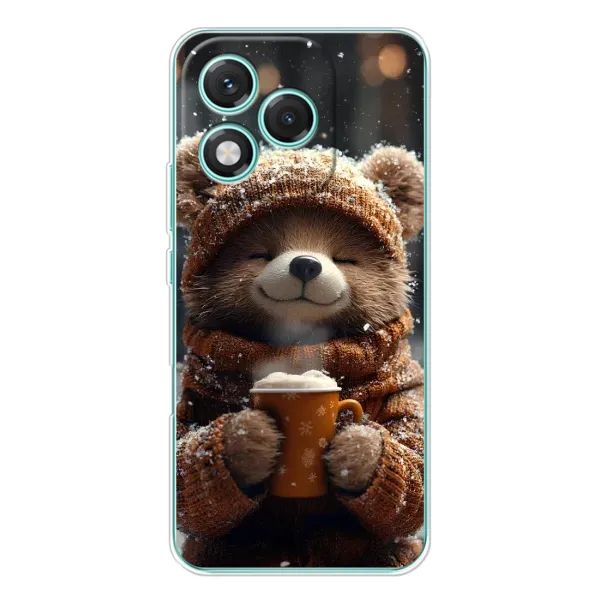 Чехол с рисунком «Медвежонок с кофе» для Huawei Honor 400 Lite Чехол с рисунком «Медвежонок с кофе» для Huawei Honor 400 Lite