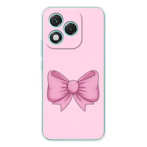 Чехол банты для Huawei Honor 400 Lite (Розовый бантик)