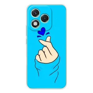 Чехлы (Знак сердечка) на Huawei Honor 400 Lite (Сердце на синем)