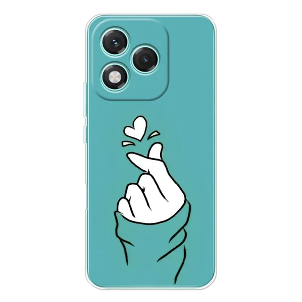 Чохол з малюнком «Сердечко на бірюзовому» для Huawei Honor 400 Lite Чохол з малюнком «Сердечко на бірюзовому» для Huawei Honor 400 Lite