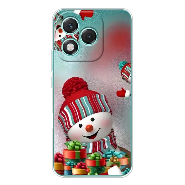 Чехол с рисунком «Снеговик в шапке» для Huawei Honor 400 Lite Чехол с рисунком «Снеговик в шапке» для Huawei Honor 400 Lite